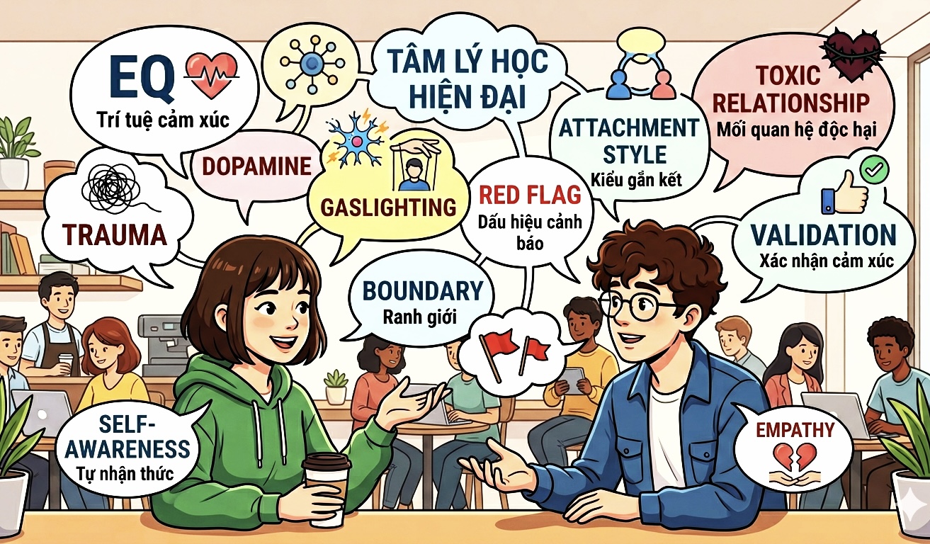 (Thuật ngữ tâm lý học) 𝐓𝐚̣𝐢 𝐬𝐚𝐨 𝐠𝐢𝐨̛́𝐢 𝐭𝐫𝐞̉ 𝐧𝐠𝐚̀𝐲 𝐧𝐚𝐲 𝐡𝐚𝐲 𝐧𝐨́𝐢 𝐧𝐡𝐢𝐞̂̀𝐮 𝐯𝐞̂̀ 𝐄𝐐, 𝐓𝐫𝐚𝐮𝐦𝐚, 𝐃𝐨𝐩𝐚𝐦𝐢𝐧𝐞, 𝐆𝐚𝐬𝐥𝐢𝐠𝐡𝐭𝐢𝐧𝐠…?